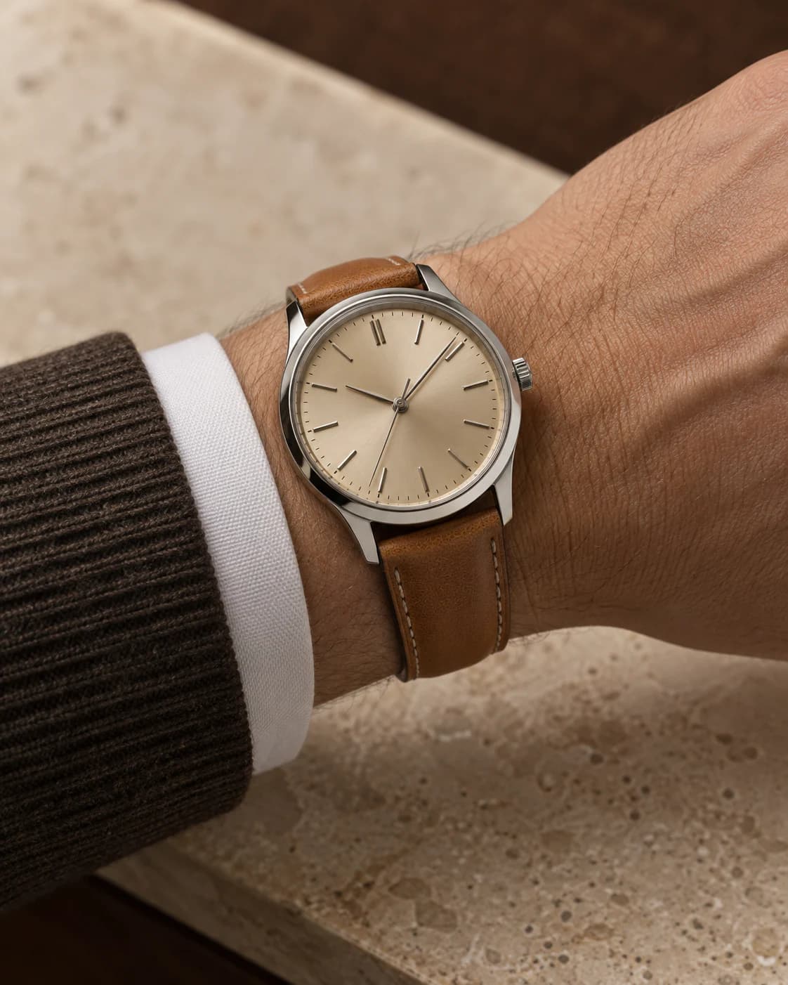 Meridian Automatic 40mm worn and styled with Supreme Blessedness apparel