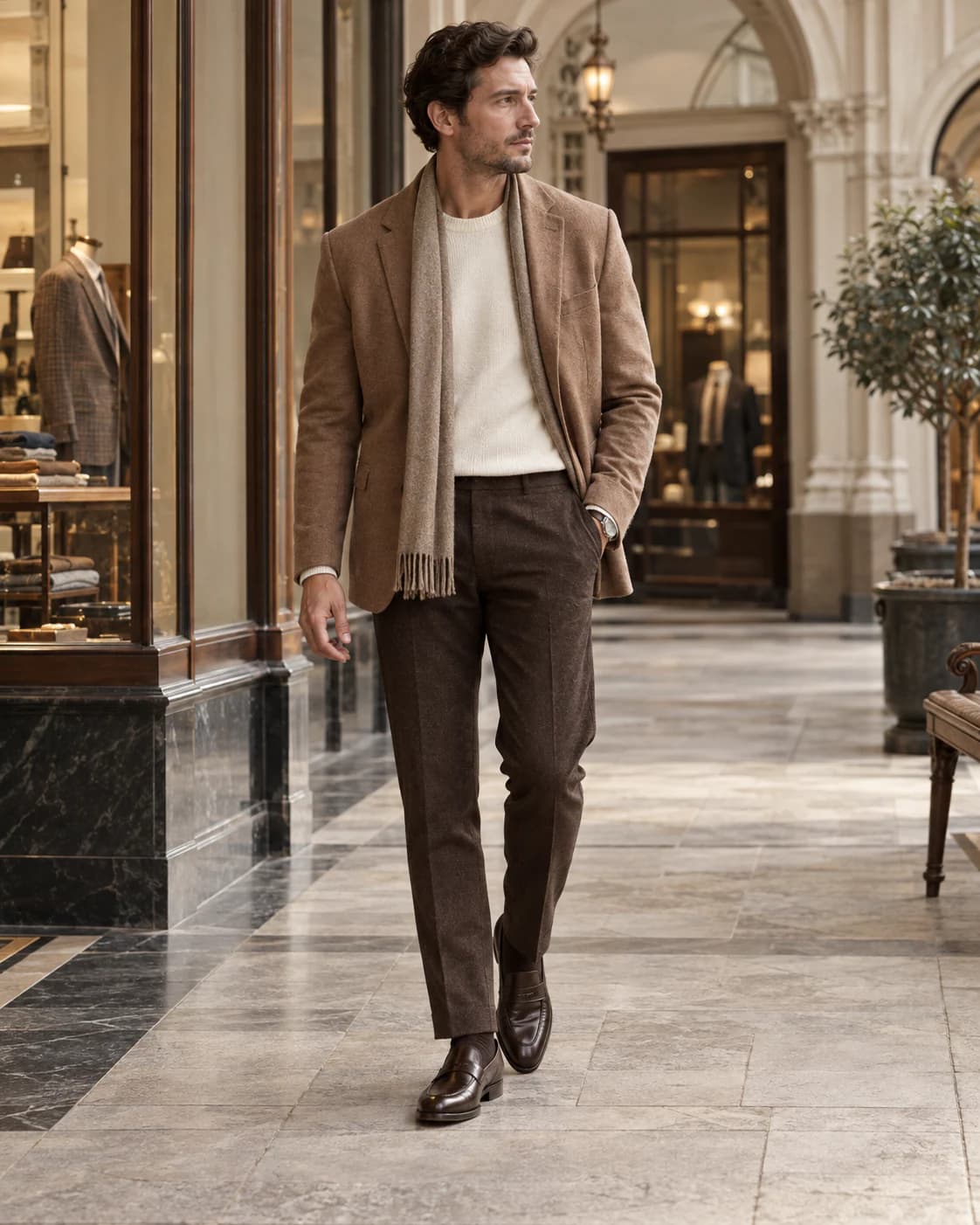 Everett Tailored Trousers worn and styled with Supreme Blessedness jewellery