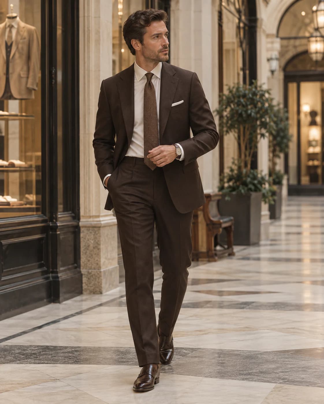 Lucien Two-Piece Suit worn and styled with Supreme Blessedness jewellery