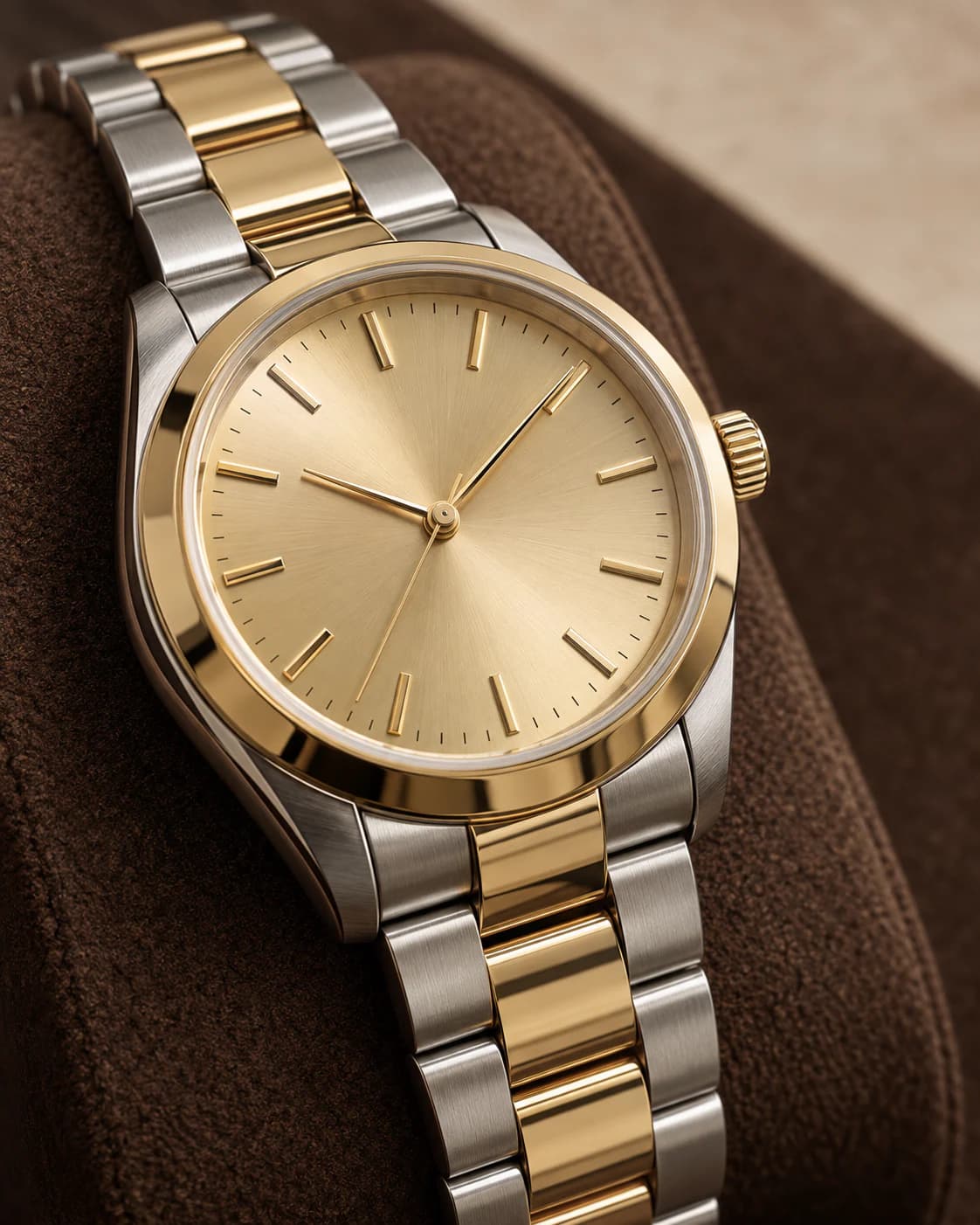 Regent Two-Tone 36mm dial and case detail